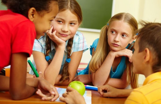 Children working together