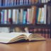 Open book on desk