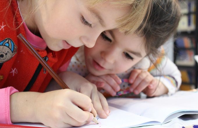 Children at school