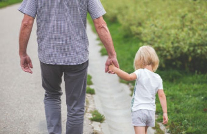 Man and child