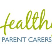 Healthy Parent Craers logo in green and blue