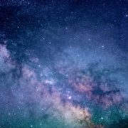 Colourful image of space