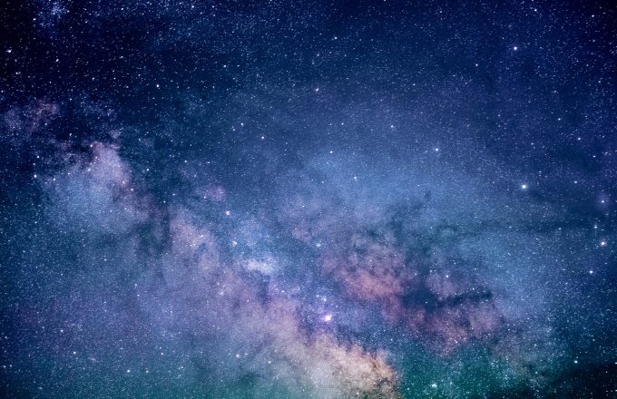 Colourful image of space