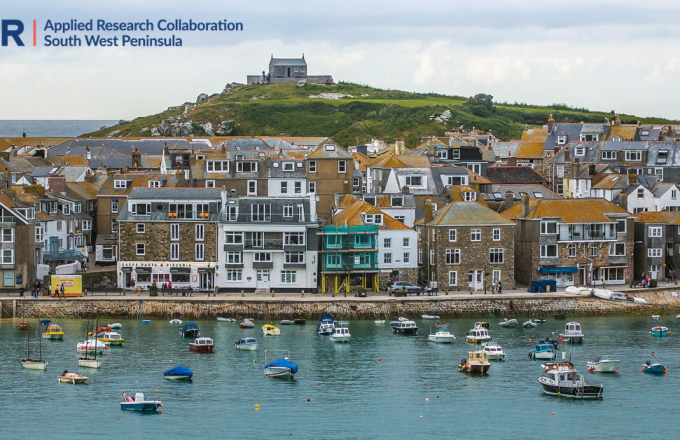 St Ives, Cornwall - view of a harbour & houses