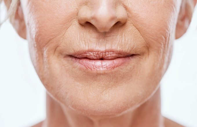 Cropped shot of a mature woman's mouth