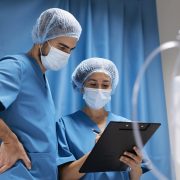 Nurses with facemasks on
