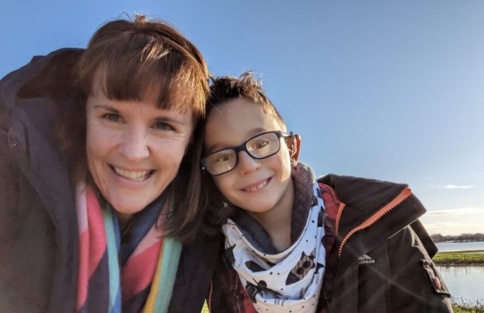 Elly Salisbury with her son Cormac, who benefitted from the PReCePT programme